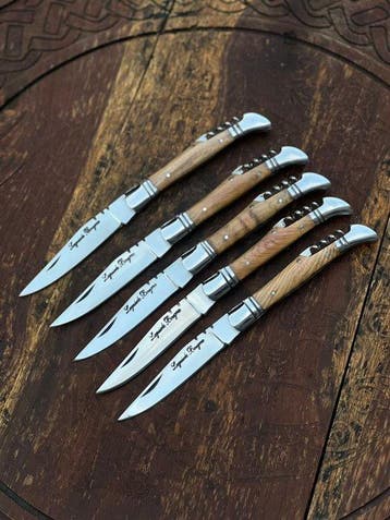 Keukenmes - Kitchen knife set - Laguiole Bougna Met Bee