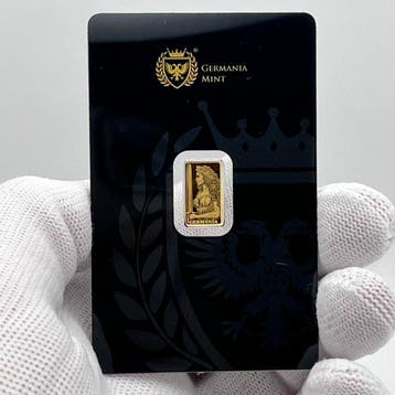 Duitsland. Gold Bar 2026 Germania Mint Gold Stamped Bar, Timbres & Monnaies