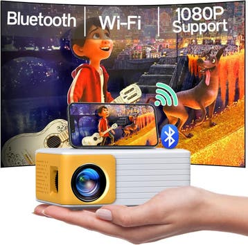 Mini Beamer Geel | Ideaal voor kids | Retour Deal, Verzenden, Zo goed als nieuw