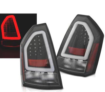 FEUX ARRIÈRE POUR CHRYSLER 300C 05-08 TUBE LED NOIR, Verzenden