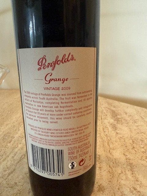 2009 Penfolds Grange Bin 95 - Australie-Méridionale - 1, Collections, Vins