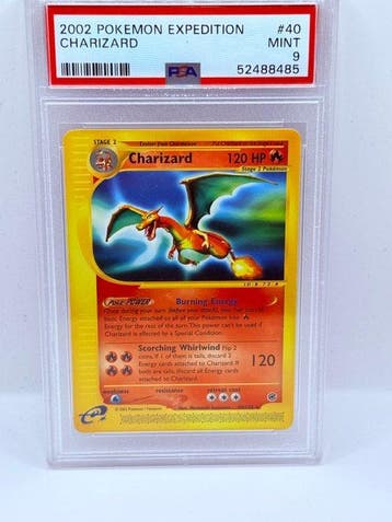 Pokémon - 1 Graded card - Dracaufeu #40 - PSA 9, Hobby & Loisirs créatifs