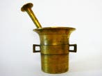 Vijzel - Vijzel compleet met stamper - Messing - Vijzel