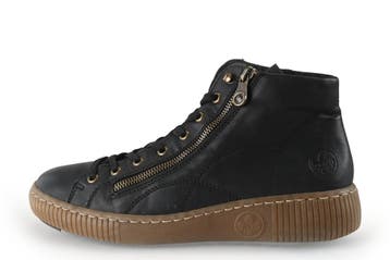 Rieker Veterboots in maat 40 Zwart, Kleding | Dames, Schoenen, Verzenden, Zwart, Overige typen, Gedragen