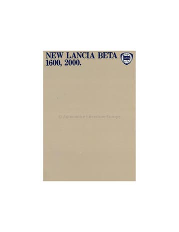 1979 LANCIA BETA BERLINA BROCHURE ENGELS