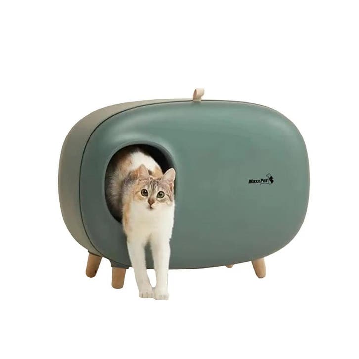 MaxxPet Kattenbak 60x38x45cm - Groen (Katten toebehoren), Dieren en Toebehoren, Katten-accessoires, Nieuw, Ophalen of Verzenden