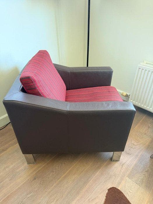 Leolux - leolux - Fauteuil - antonia - Semi-aniline leder -, Antiquités & Art, Antiquités | Meubles | Chaises & Canapés
