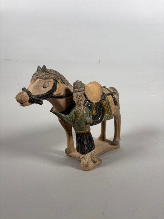 Oud-Chinees, Ming-dynastie Terracotta Mingqi van een, Verzamelen, Mineralen en Fossielen