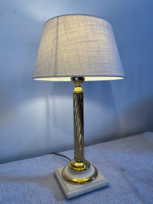 Tafellamp - Messing, Keramiek, Antiek en Kunst, Curiosa en Brocante