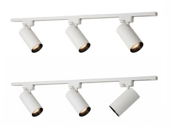 Veiling - 2 meter Railsysteem met 6 st railspot GU10 fitting, Autos : Pièces & Accessoires, Éclairage