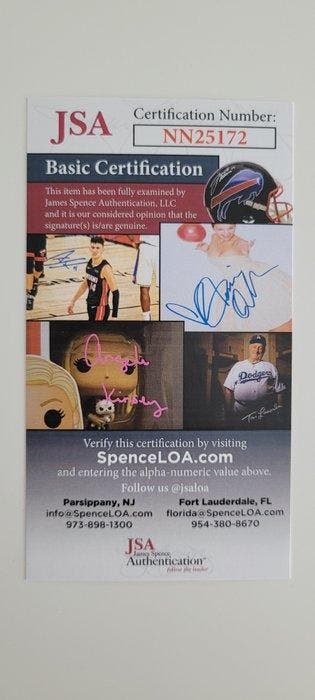 Jake LaMotta - Autograph With COA of JSA, Photographie