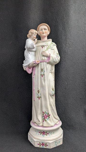 sculptuur, Heilige Sint-Antonius met rechtstaand kind - 44.5
