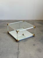 Centre de table - Laiton, plexiglas, Verre