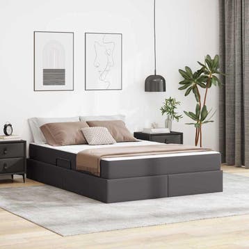 vidaXL Opslag bed met matras met matras met opslag 2 pcs, Verzenden, Nieuw