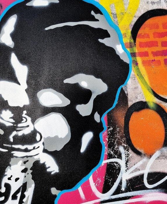 Asko - Graffiti Vandal, Antiquités & Art, Art | Peinture | Moderne