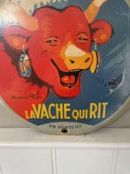 La Vache Qui Rit – rond emaille reclamebord – iconische