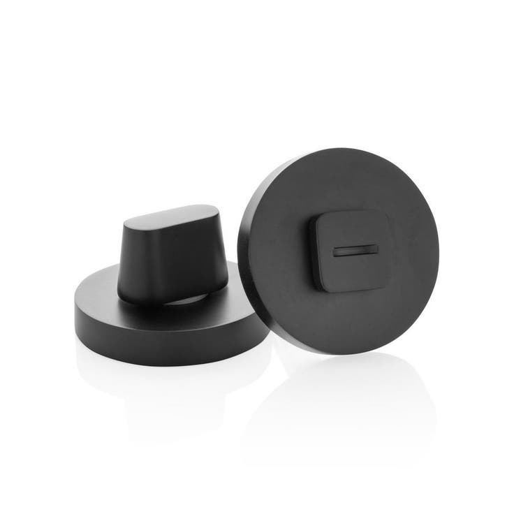 WC slot modern rond zwart - met vrij/bezet indicator - Mo..., Doe-het-zelf en Bouw, Hang- en Sluitwerk, Slot, Nieuw, Koper of Messing