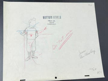 Tintin - 1 Originele productie-tekening van Kuifje, Nieuw in verpakking