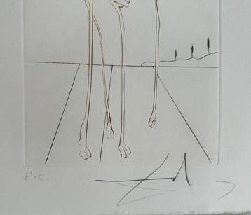 Salvador Dali (1904-1989) - Girafe en feu