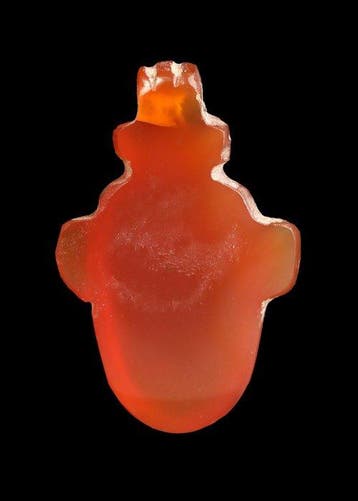 Oude Egypte, late periode Kornalijn Hartamuleet (Zonder