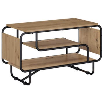 vidaXL TV Stand 80 x 36 x 45 cm Artisanaal eiken Bewerkt, Verzenden, Nieuw