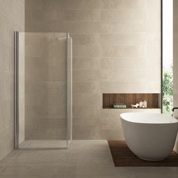 Aanbieding: Douchecabine Wiesbaden vierkant 1 swingdeur, Ophalen of Verzenden, Nieuw, Chroom, Douche