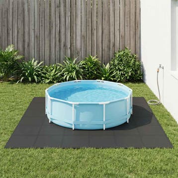 vidaXL Zwemgrondmat 50 st Zwart 18 m² EVA Schuim, Tuin en Terras, Verzenden, Nieuw