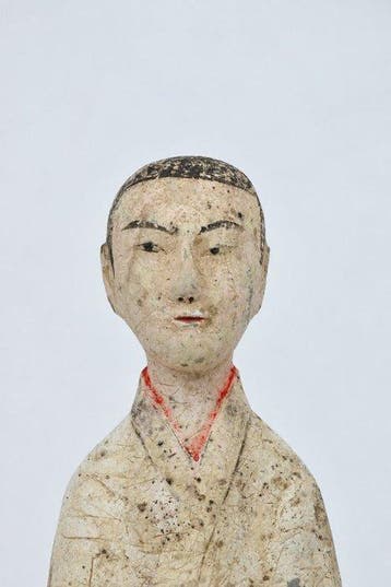 Oud-Chinees, Han-dynastie Terracotta Een fraaie beschilderde