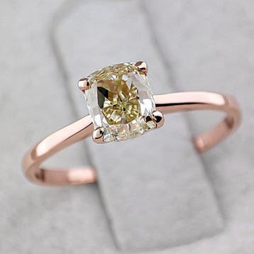 Zonder minimumprijs - Ring - 14 karaat Roségoud - 1.00ct., Nieuw