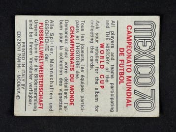 1970 Panini Mexico 70 World Cup, - Romania: team - 1 Card -, Nieuw