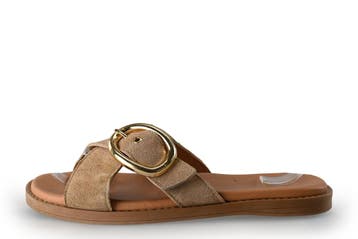 Manfield Slippers in maat 39 Beige, Slippers, Verzenden, Beige, Manfield
