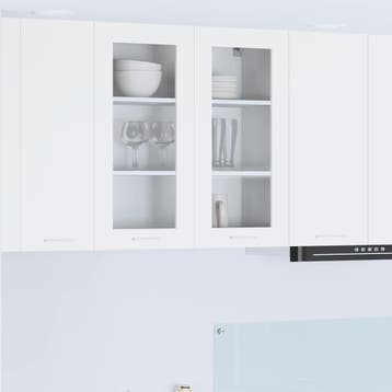 vidaXL Hangkast Wit 80 x 31 x 80 cm Bewerkt hout, Verzenden, Nieuw