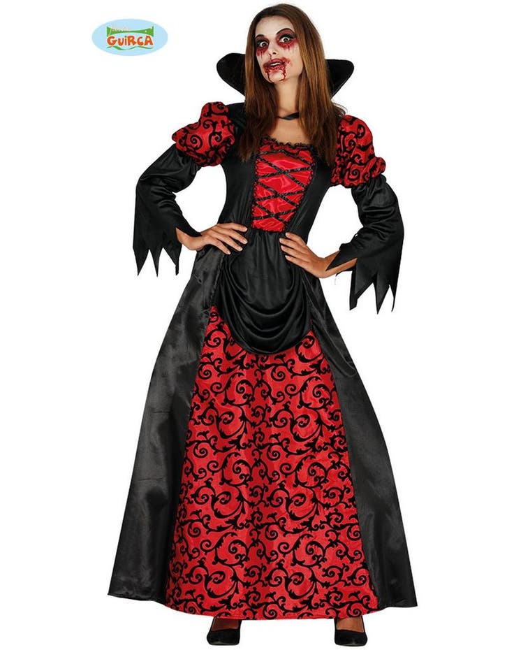 Vampier barones gravin dames kostuum, Hobby en Vrije tijd, Feestartikelen, Ophalen of Verzenden