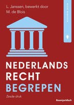 Nederlands recht begrepen / Recht begrepen 9789462902718, Boeken, Studieboeken en Cursussen, Verzenden, Gelezen, M. de Blois