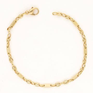Armband - 14 karaat Geel goud, Handtassen en Accessoires, Nieuw