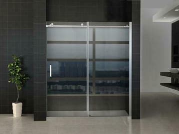 schuifbare nisdeur 2-d. 1700x2000 chr.8mm NANO, Huis en Inrichting, Ophalen of Verzenden, Nieuw