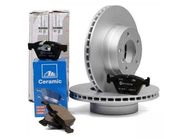 ORIGINELE remschijven van BMW + ATE CERAMIC-pads E60 E61 520, Autos : Pièces & Accessoires, Freins & Transmission, Enlèvement ou Envoi