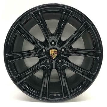 Porsche Panamera 971 21 ExclusiveDesign zwart met banden 8MM, Auto-onderdelen, Banden en Velgen, Ophalen, Gebruikt, Banden en Velgen