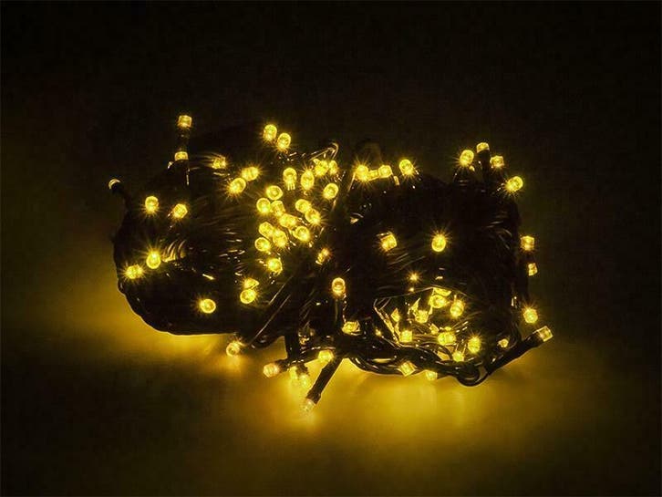 Kerstverlichting Geel 13 Meter 200 LEDs - 8 Standen, Diversen, Kerst, Verzenden