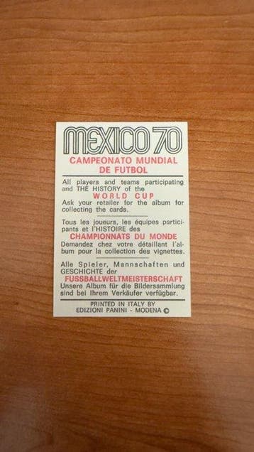 Panini Mexico 70 Just Fontaine Édition originale - 1 Sticker, Nieuw