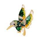Fako Bijoux - Broche - Vogel - 42x41mm - Groen, Handtassen en Accessoires, Broches, Verzenden, Nieuw