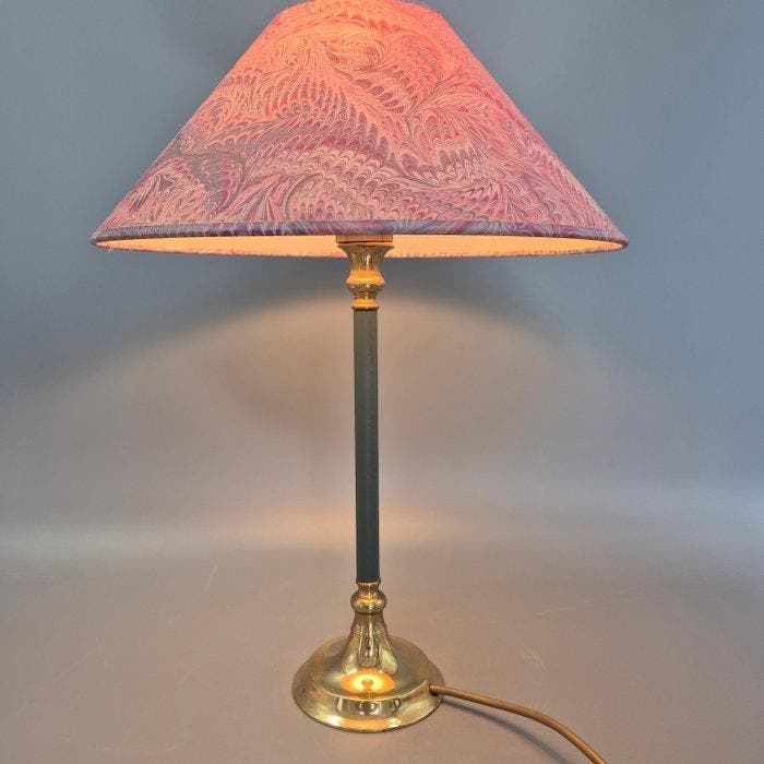 Gilde Handwerk Tisch Leuchte – Messing & Florentiner Muster, Antiek en Kunst, Curiosa en Brocante