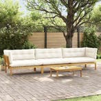 vidaXL 4 Stuk Tuinpallet Sofa Eenheden Massief Acacia Hout, Tuin en Terras, Verzenden, Nieuw