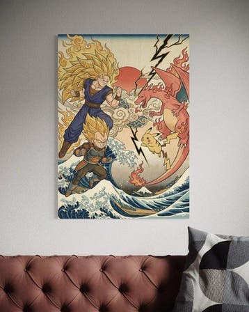 ANDSAL MCMXCI - Goku & Vegeta Vs Charizard & Pikachu -, Nieuw