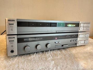Philips - Versterker F4234 2x40W + tuner F2233 AM/FM, Nieuw