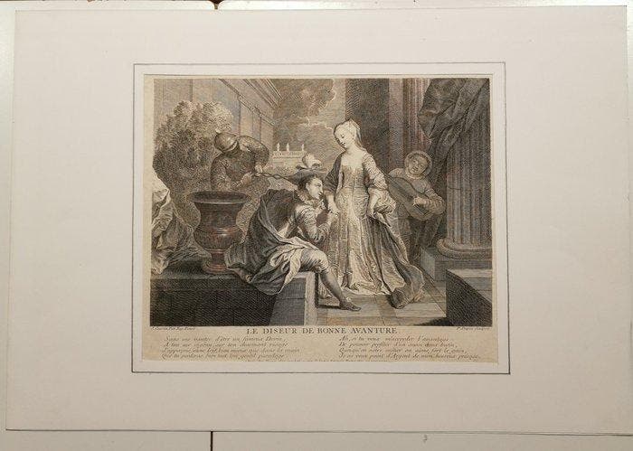 J. Courtin Pinxit; P. Dupin Sculpsit (circa 1710-1740) - Le, Antiquités & Art, Antiquités | Autres Antiquités