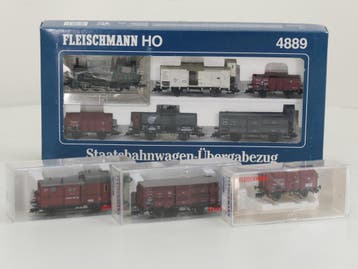 Schaal H0 Fleischmann NEW OLD STOCK COMPLETE SET 4889, 58..., Fleischmann, Nieuw, Ophalen of Verzenden, Gelijkstroom