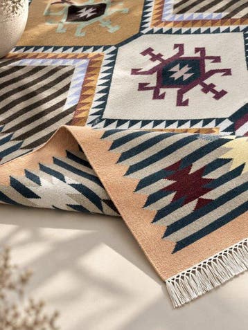 mohan bad - Vlakgeweven tapijt - Loper - 240 cm - 150 cm -, Nieuw