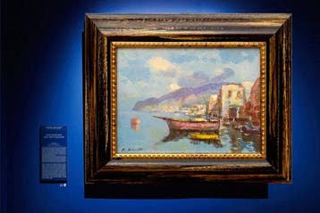 Ezelino Briante (1901–1971) - Veduta paesaggio marino - NO