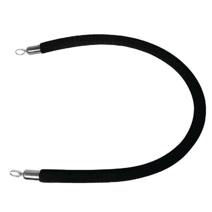 Afzetkoord zwart | Uiteindes van zinklegering | 2,5m Bolero, Zakelijke goederen, Horeca | Keukenapparatuur, Nieuw in verpakking